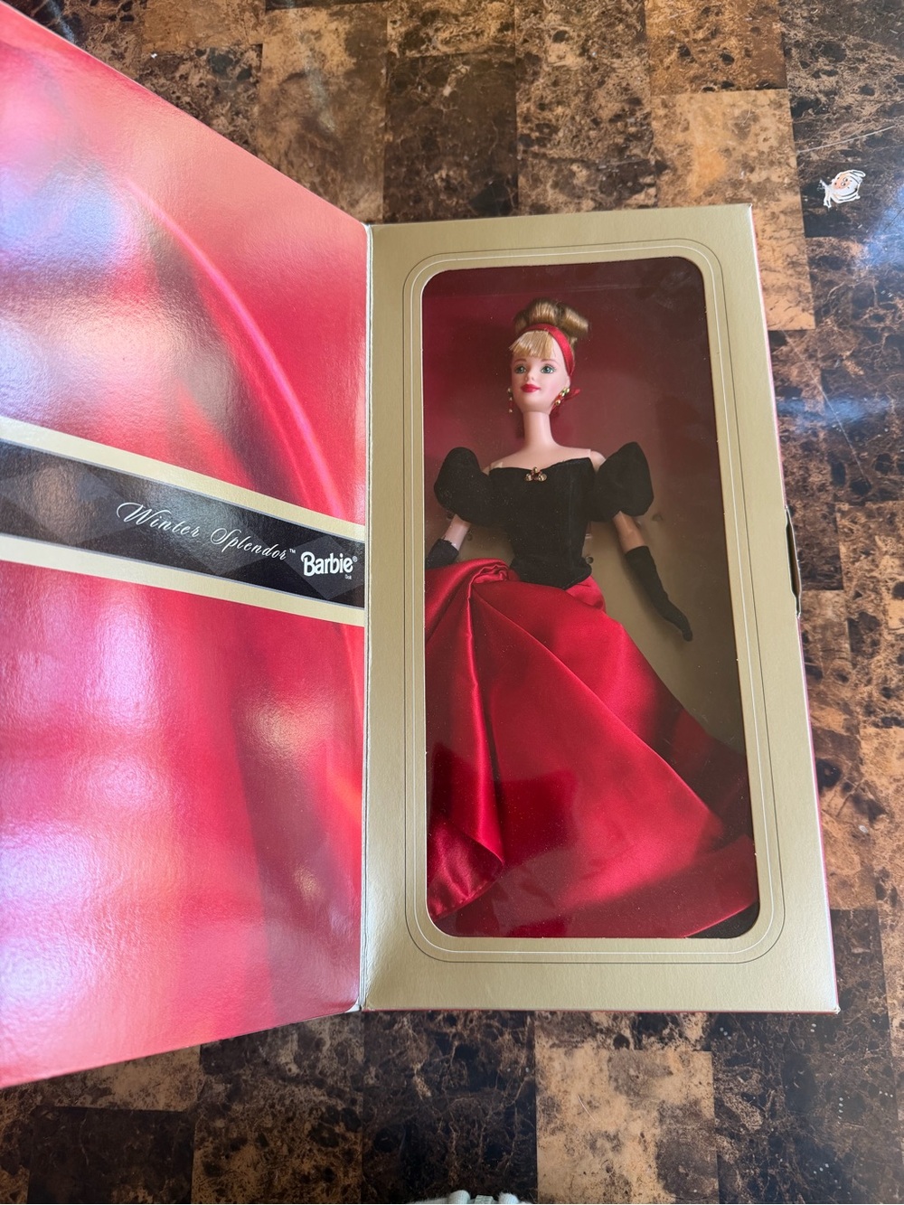 Barbie Winter Splendor Doll in Red and Black